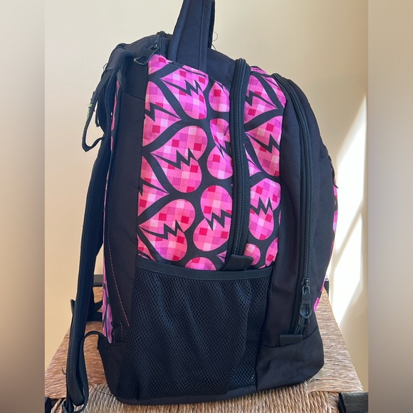 Adidas Load Spring Backpack Large Pockets Pink/Black - Picture 4 of 7